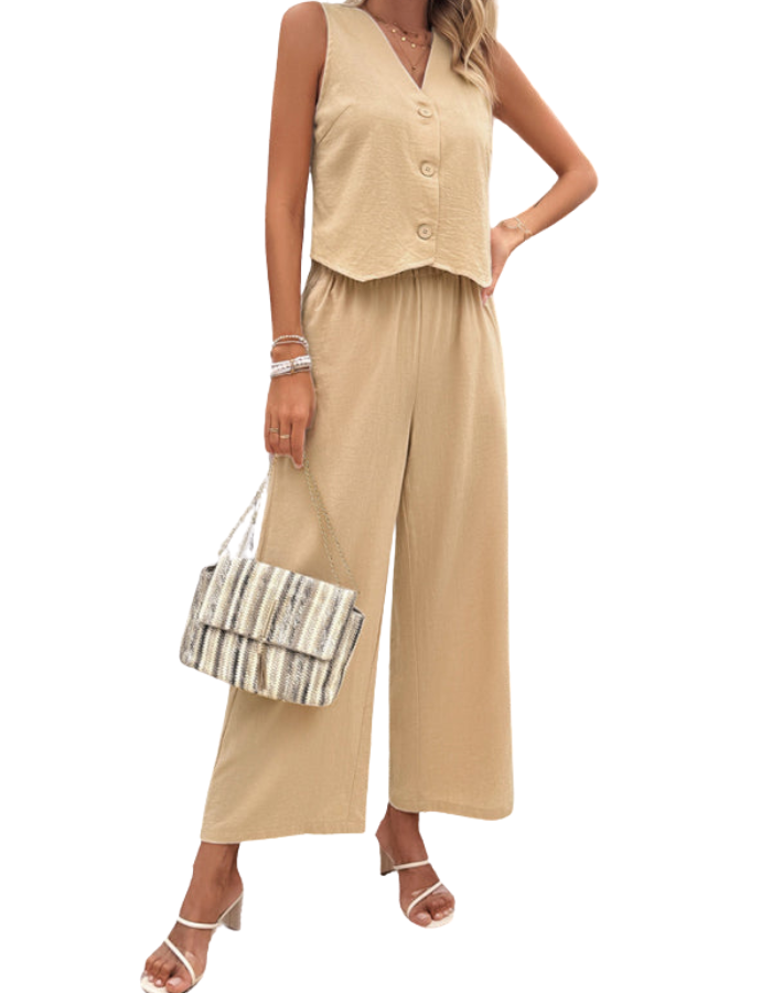 SHOPIQAT New Spring and Summer Casual Temperament Vest Suit - Premium from shopiqat - Just $11.250! Shop now at shopiqat